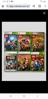Lot of 6 LEGO Video Games for Xbox 360 - Classic Action Adventure Collection